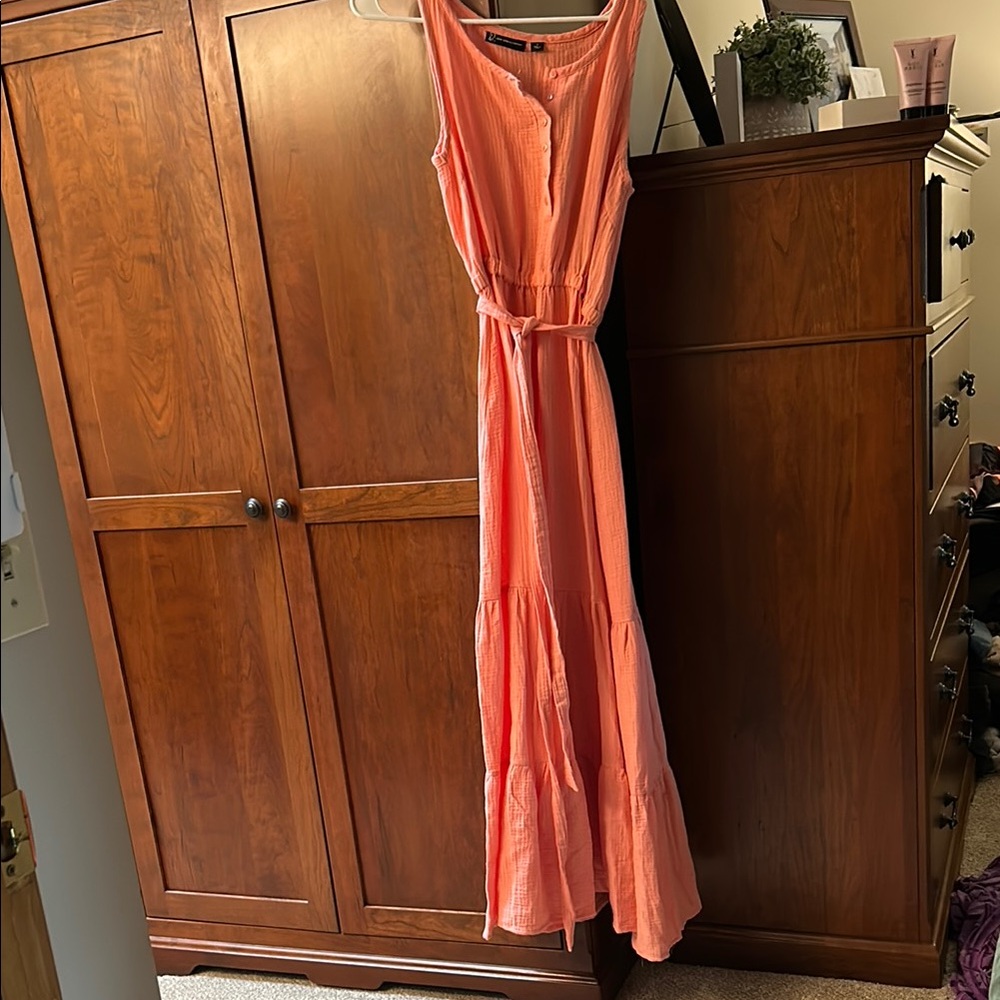 New New York & Company Peach Maxi S